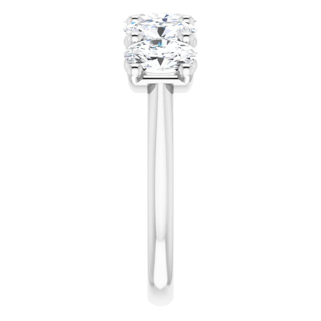 1.05 ct. Oval Cut Diamond Wedding Band-VIRABYANI